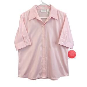 Liz Claiborne Women's Polo Size 12 Shorts Sleeve Pink